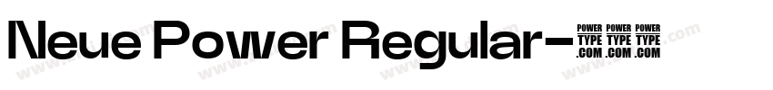 Neue Power Regular字体转换 Neue Power Regular字体转换